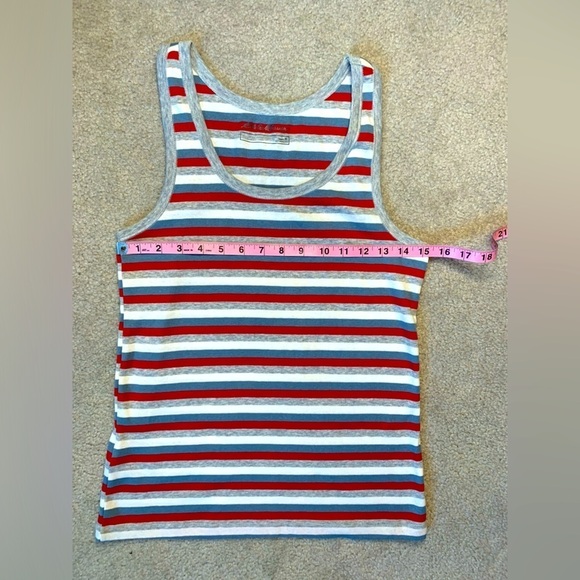 Eddie Bauer Tank Top Stripe Women Size Medium Summer - Picture 7 of 8